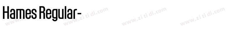 Hames Regular字体转换 Hames Regular字体转换
